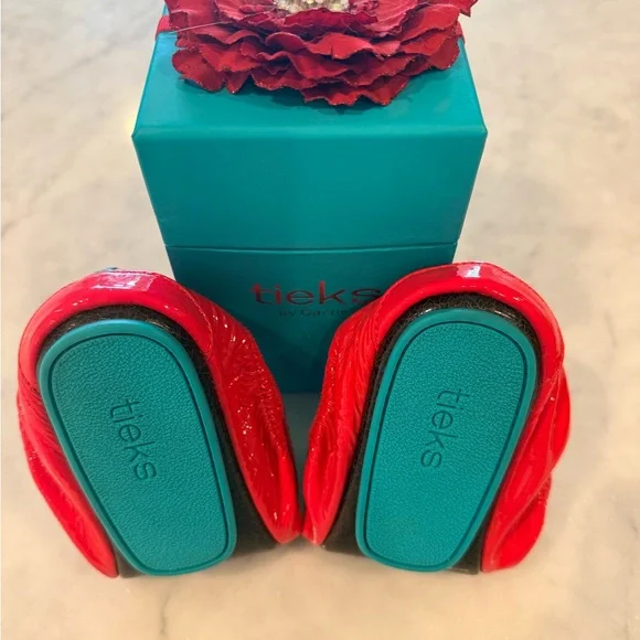 Tieks Razzleberry Patent Leather Flats - Picture 2 of 5